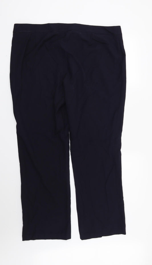 Marks and Spencer Mens Blue Trousers Size 20 L30 in