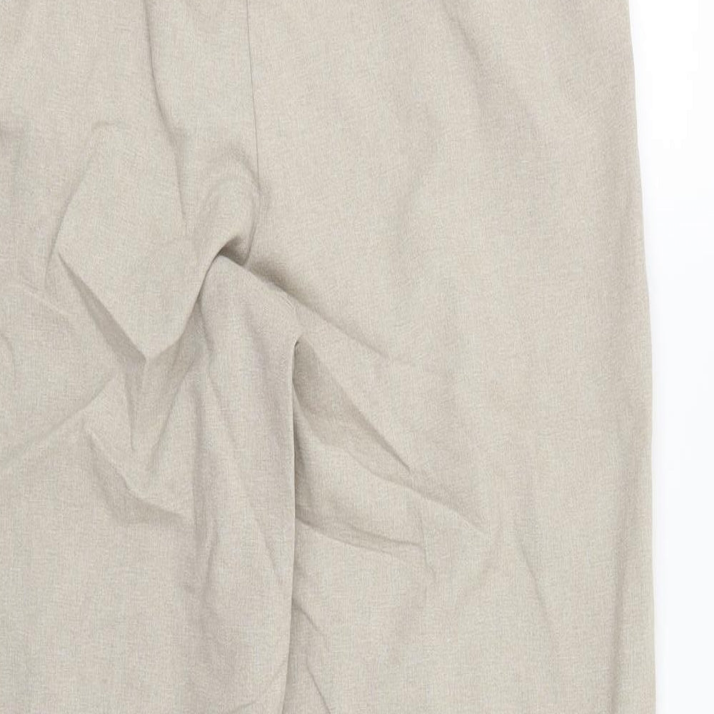 Womens UK Size 12 Isle Regular Fit Beige Trousers