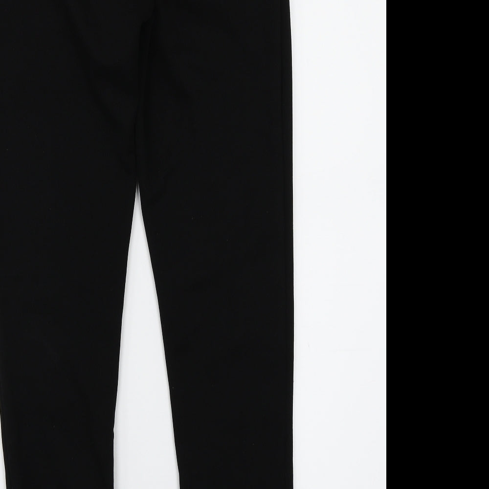Prague Womens Black Trousers Size 6 L28 in