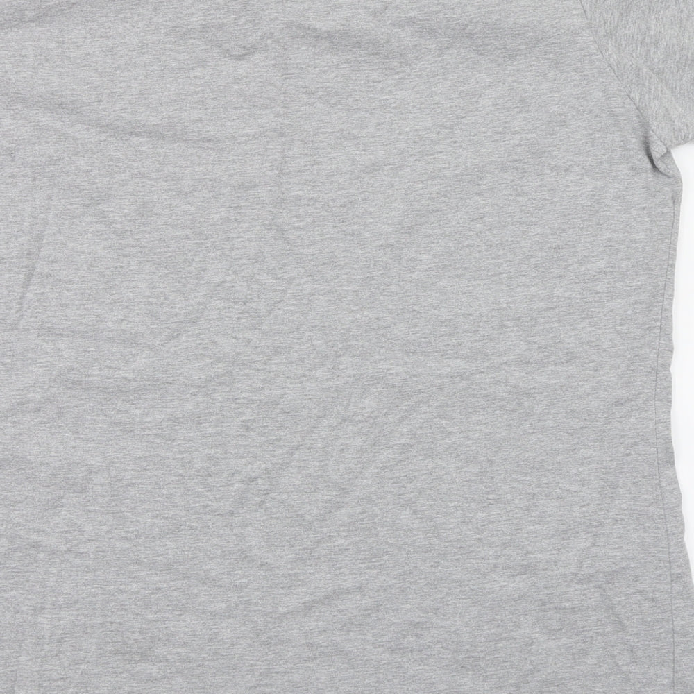Womens UK Size 2XL Gildan Grey Basic T-Shirt