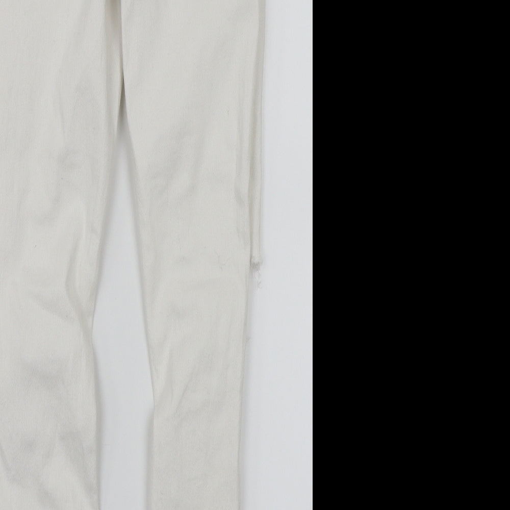 Parisian Womens White Skinny Jeans Size 6 L27 in