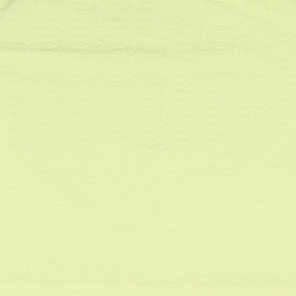Womens UK Size 14 Pure & Natural Yellow Basic T-Shirt