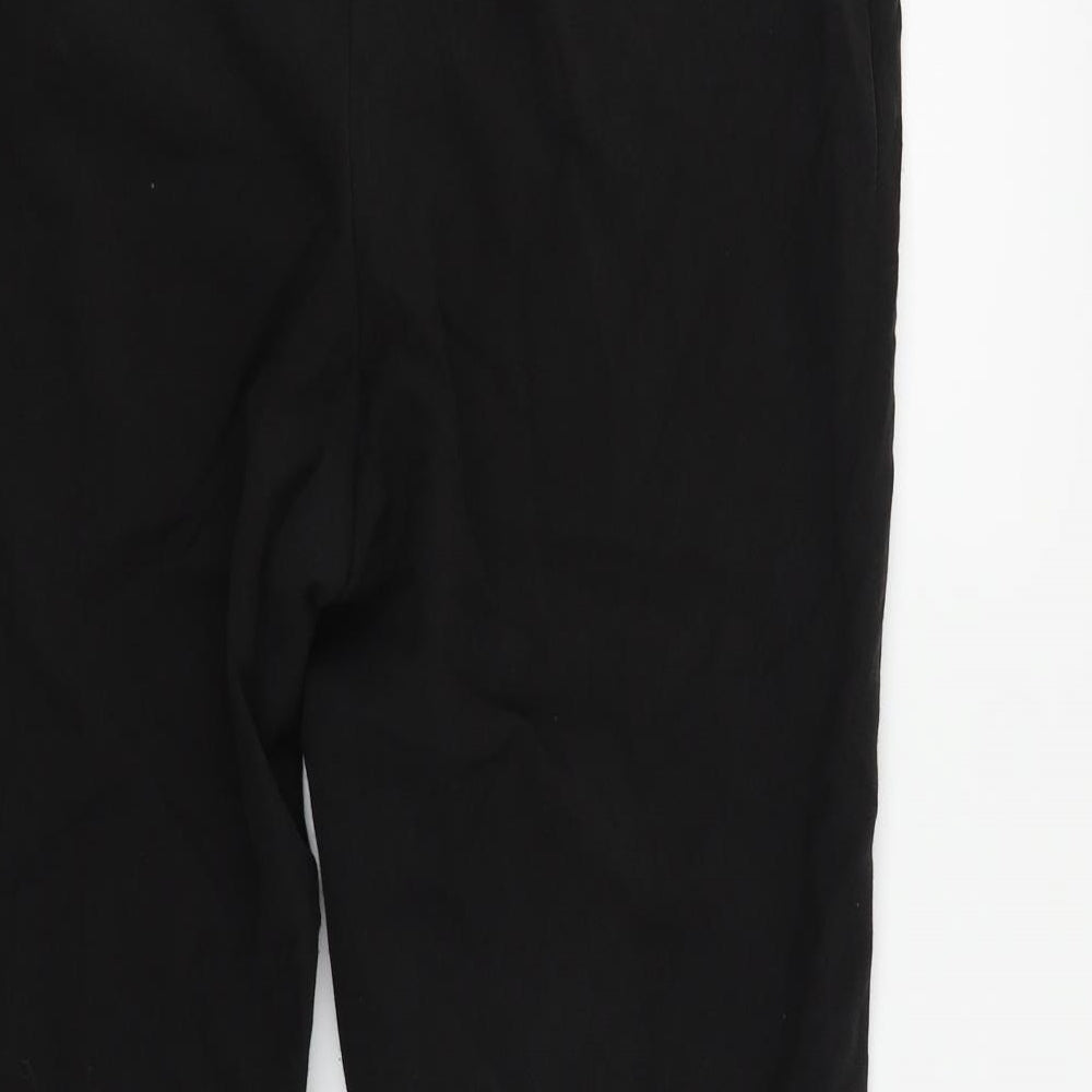 Womens UK Size 14 BHS Relaxed Fit Black Trousers