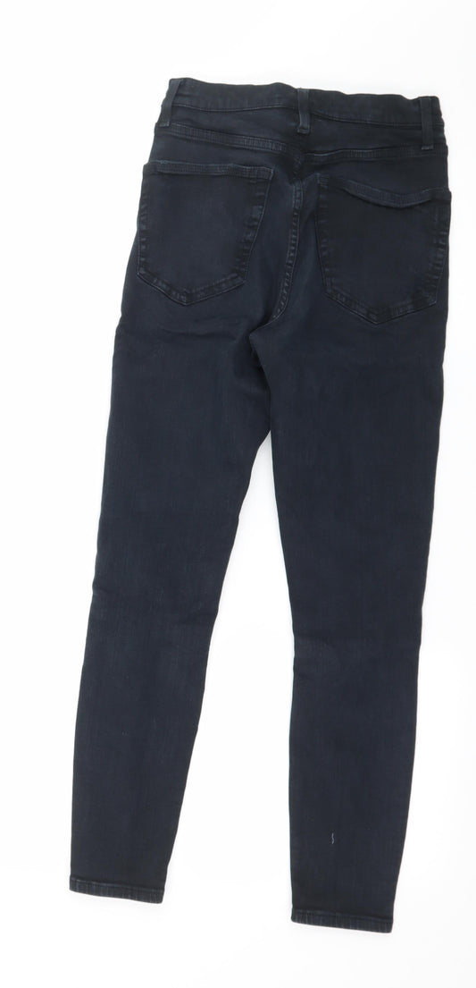 Topshop Womens Black Denim Skinny Jeans Size 28 in L28 in