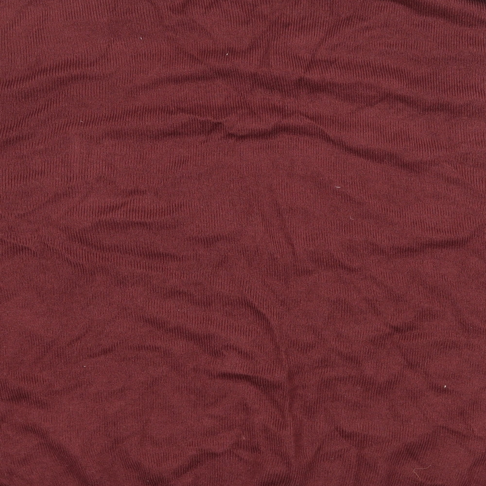 George Womens Red Knit Pullover Jumper Size 14