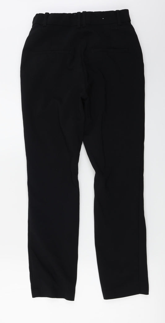 Womens UK Size 8 H&M Regular Fit Black Trousers
