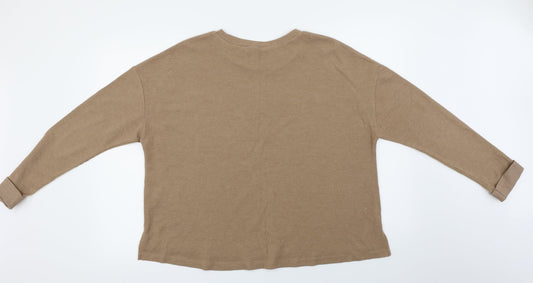 Primark Womens Brown Pullover Jumper Size L