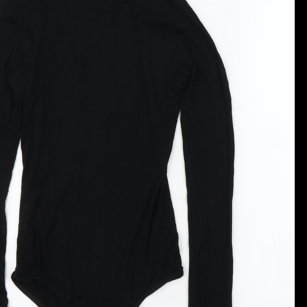 PRETTYLITTLETHING Womens Black Leotard One-Piece Size 8