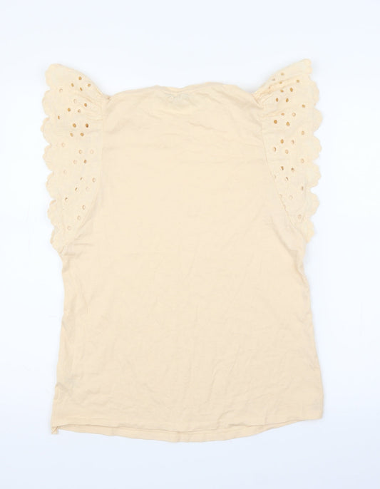 George Womens Beige Basic Blouse Size 14