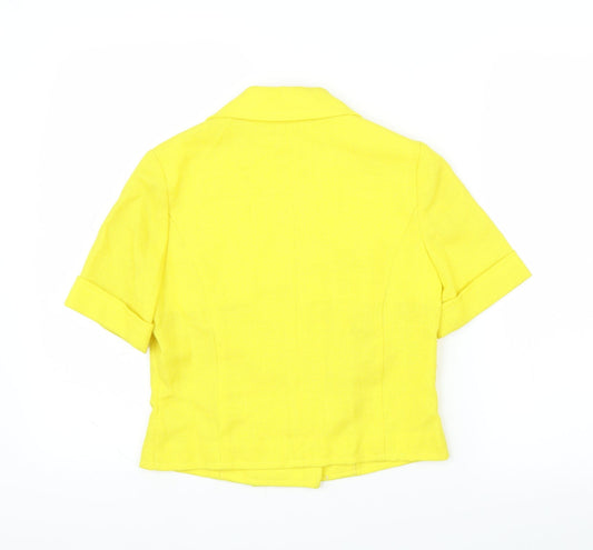 M&S Womens Yellow Basic Blouse Size 12