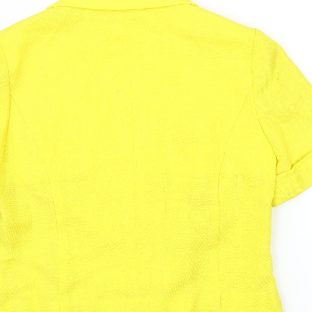 Womens UK Size 12 M&S Yellow Basic Blouse