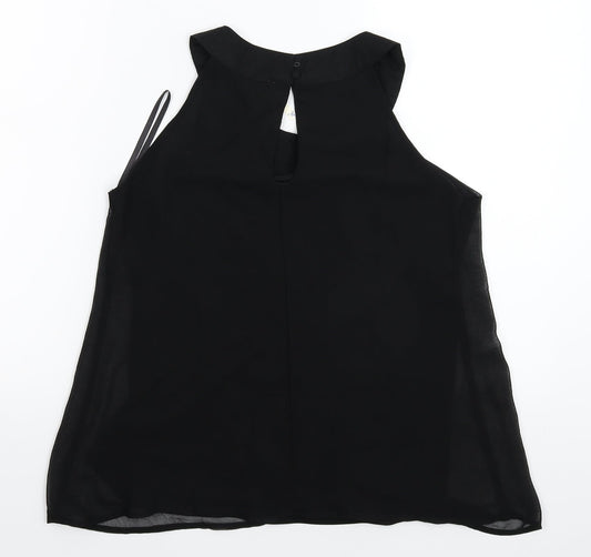 Blue Vanilla Womens Black Basic Blouse Size XS