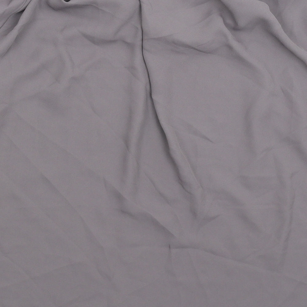 George Womens Grey Basic Blouse Size 10