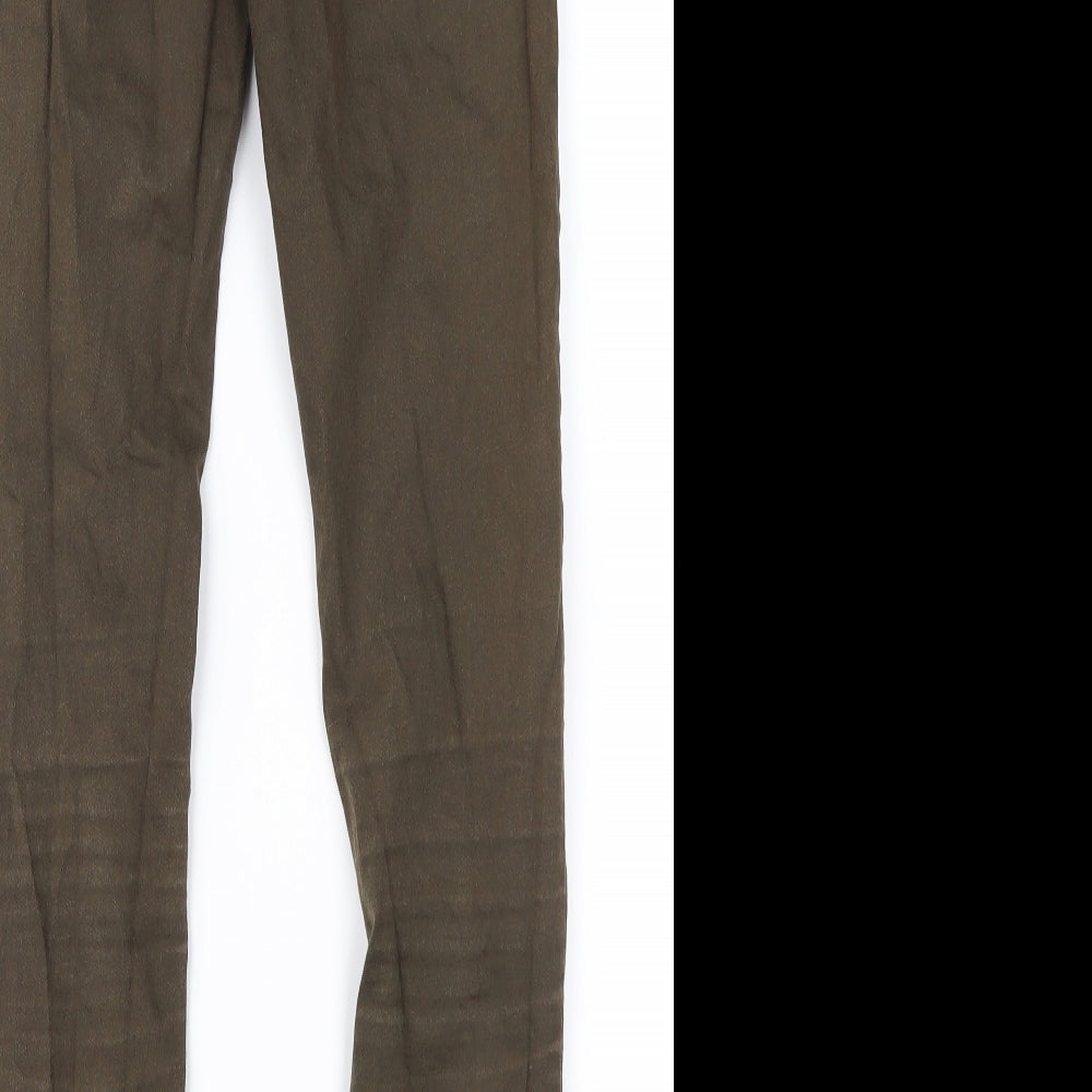 Denim & Co. Womens Green Denim Skinny Jeans Size 6 L29 in