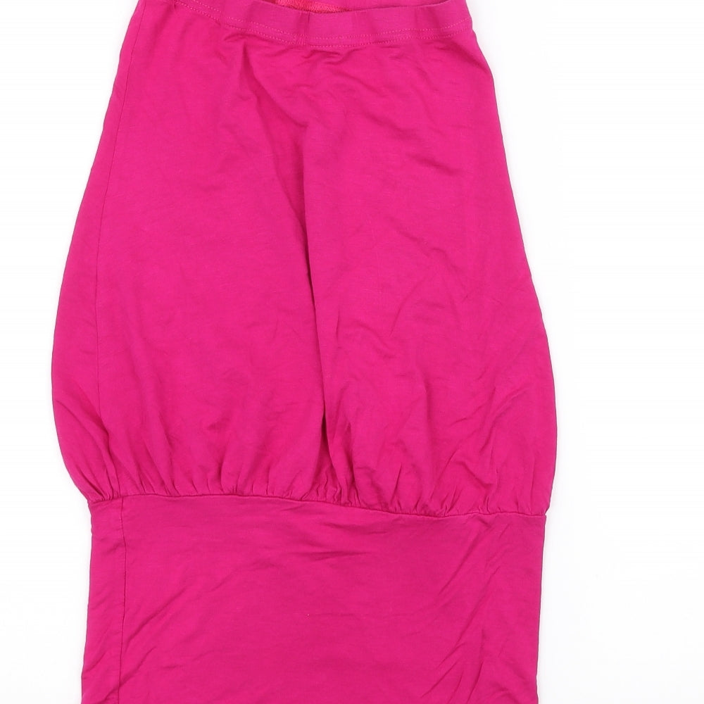 Womens UK Size 8 Atmosphere Pink Basic T-Shirt