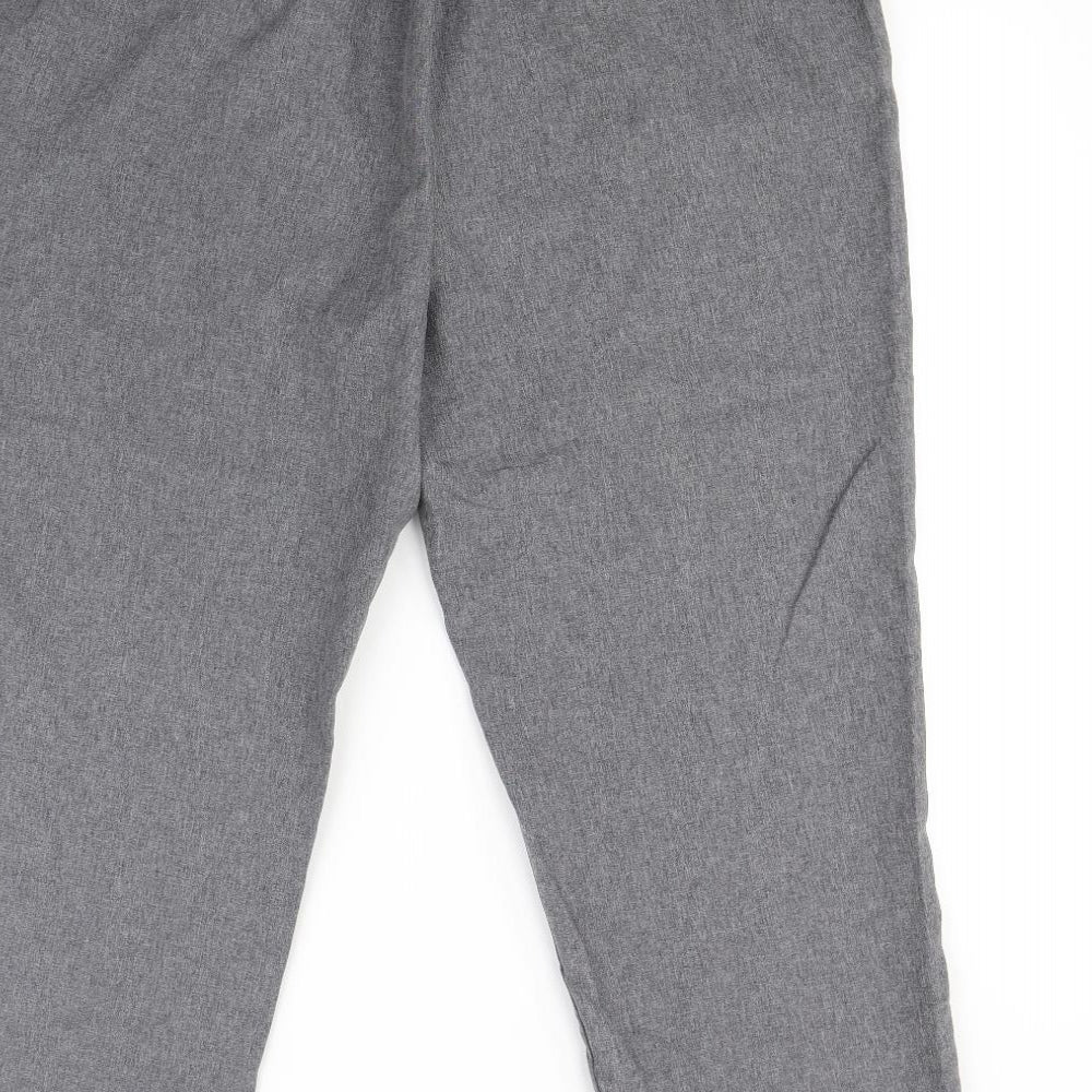 Bm collection Womens Grey Dress Pants Trousers Size 18 L30 in