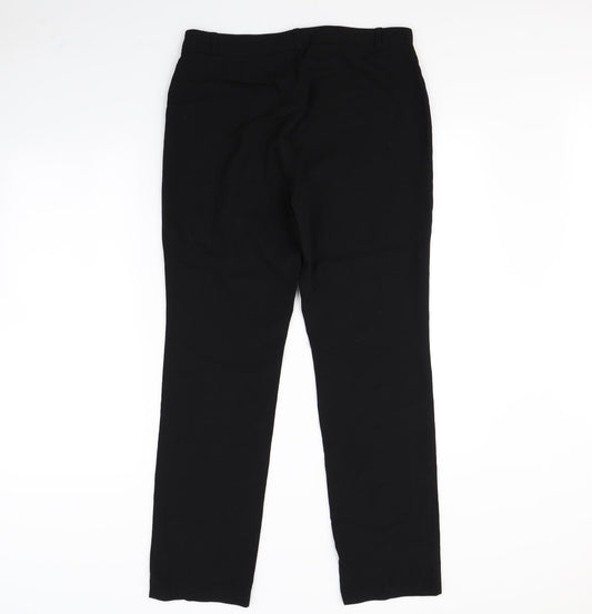m&s Womens Black Dress Pants Trousers Size 12 L29 in