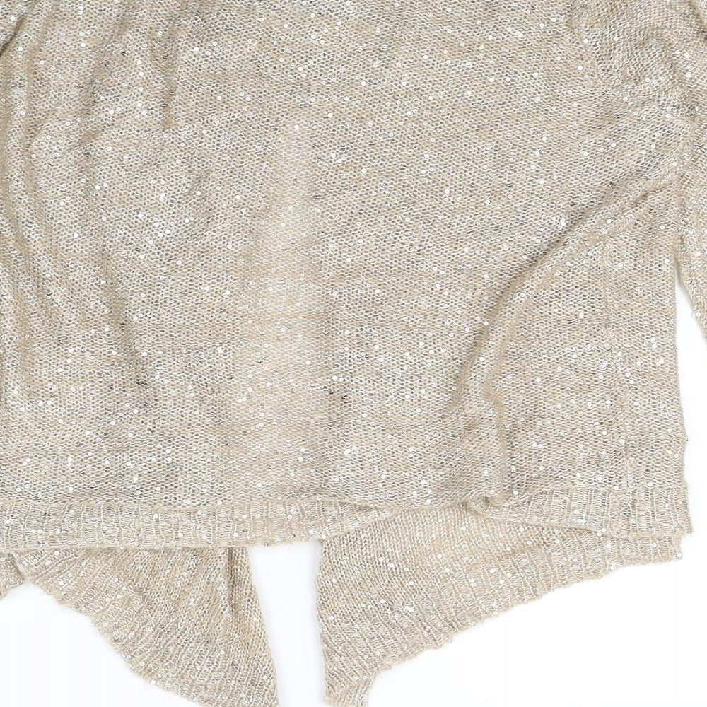 Casamia Womens Beige Cardigan Jumper Size L