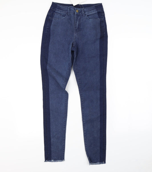 Womens UK Size 6 Avon Regular Fit Skinny Blue Jeans