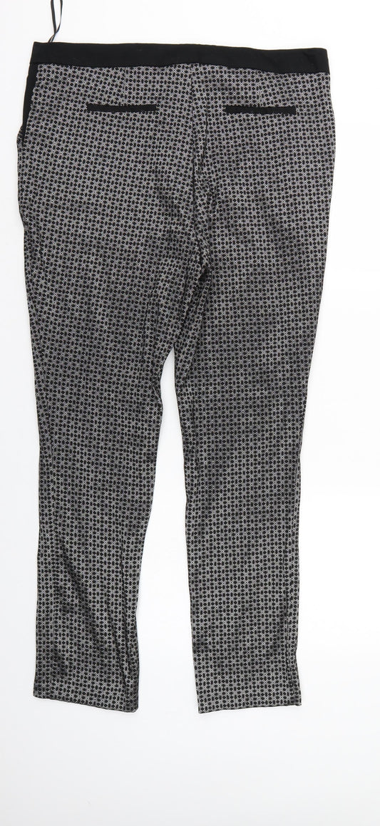 Womens UK Size 16 Peacocks Regular Fit Black Trousers