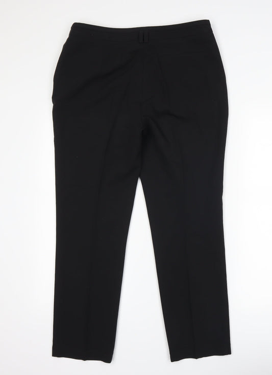 George Womens Black Trousers Size 12 L28 in