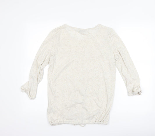 Womens UK Size 8 NEXT Beige Basic T-Shirt