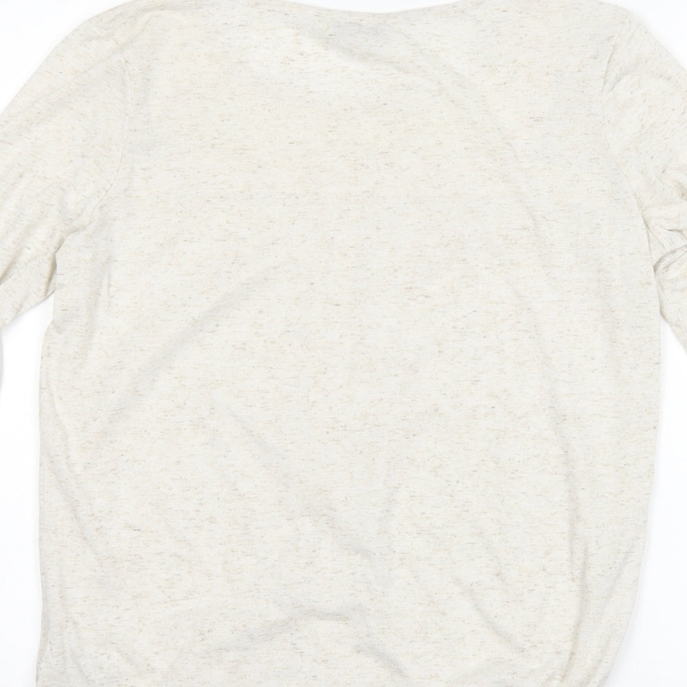 Womens UK Size 8 NEXT Beige Basic T-Shirt