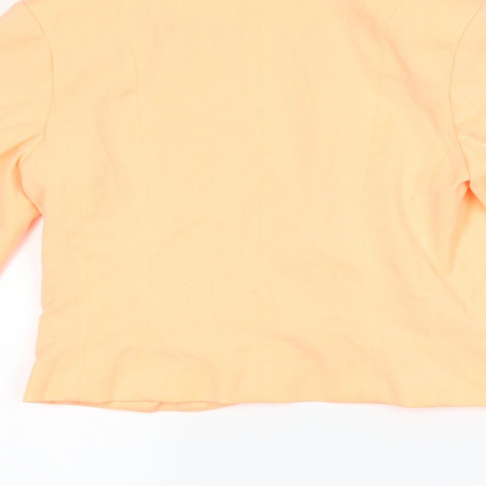 H&M Womens Orange Jacket Suit Jacket Size 10 - neon