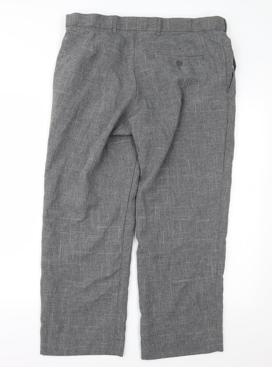 Marks and Spencer Mens Grey Trousers Size 36 in L26 in