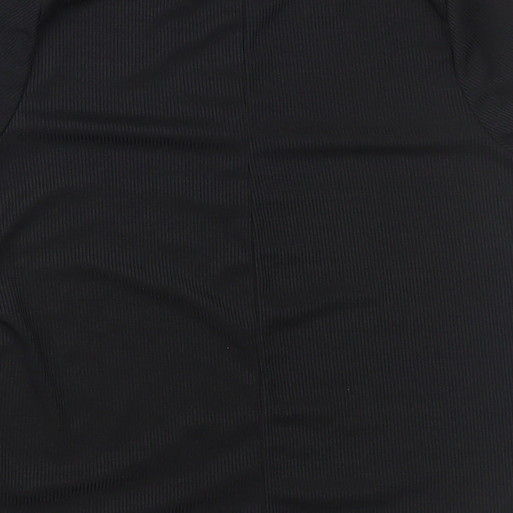 Boohoo Womens Black Basic T-Shirt Size 4