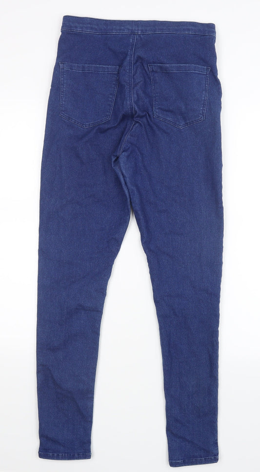 Topshop Womens Blue Denim Straight Jeans Size 28 in L28.5 in