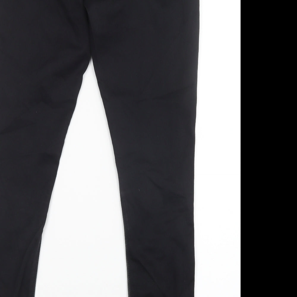 Womens UK Size 34 in Topshop Regular Fit Black Trousers