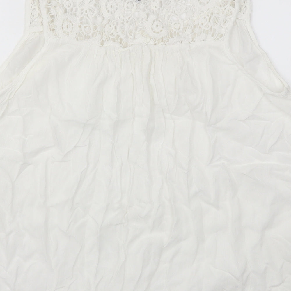 Womens UK Size 12 next White Basic T-Shirt