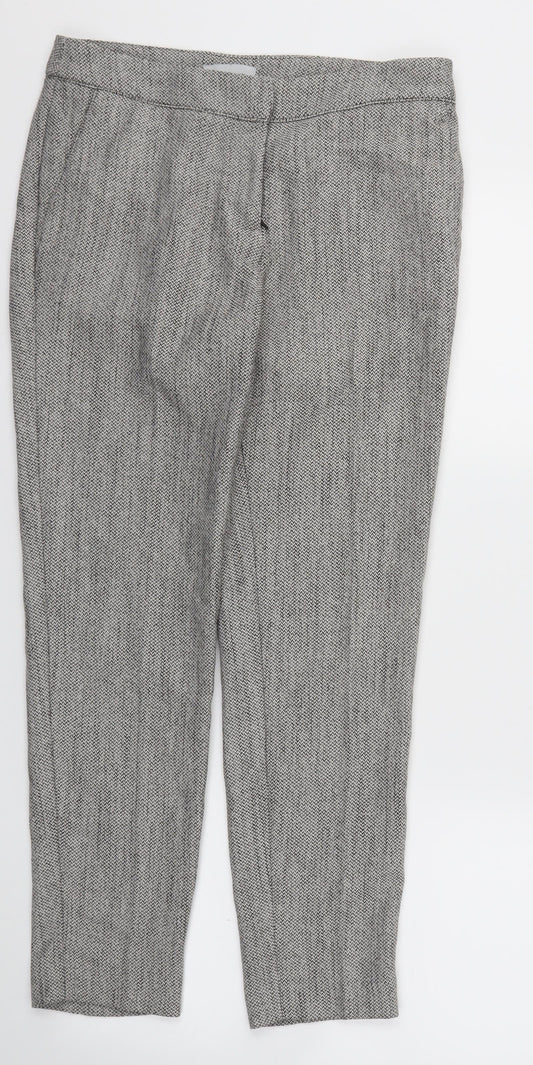 Womens UK Size 6 H&M Regular Fit Grey Trousers