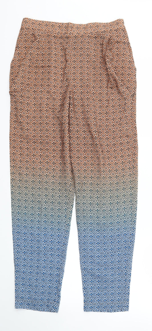 Womens UK Size XS H&M Regular Fit Brown Trousers