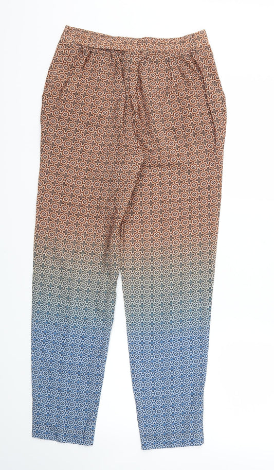 Womens UK Size XS H&M Regular Fit Brown Trousers