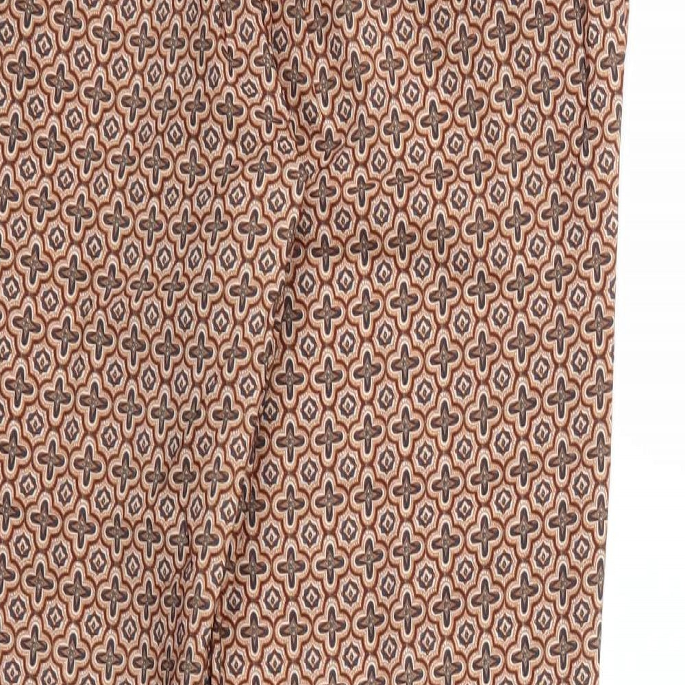 Womens UK Size XS H&M Regular Fit Brown Trousers