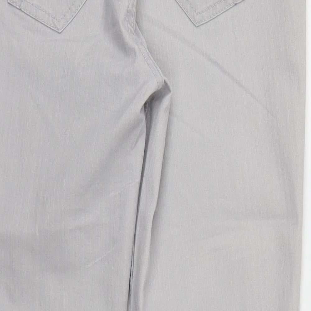 m&s Womens Grey Trousers Size 10 L20 in