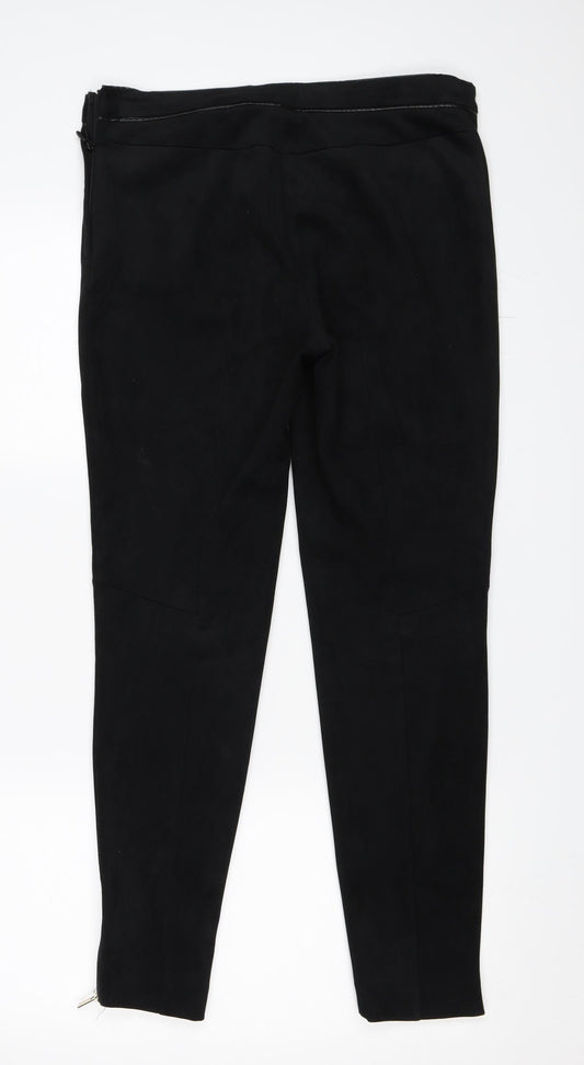 Womens UK Size 38 H&M Regular Fit Black Trousers