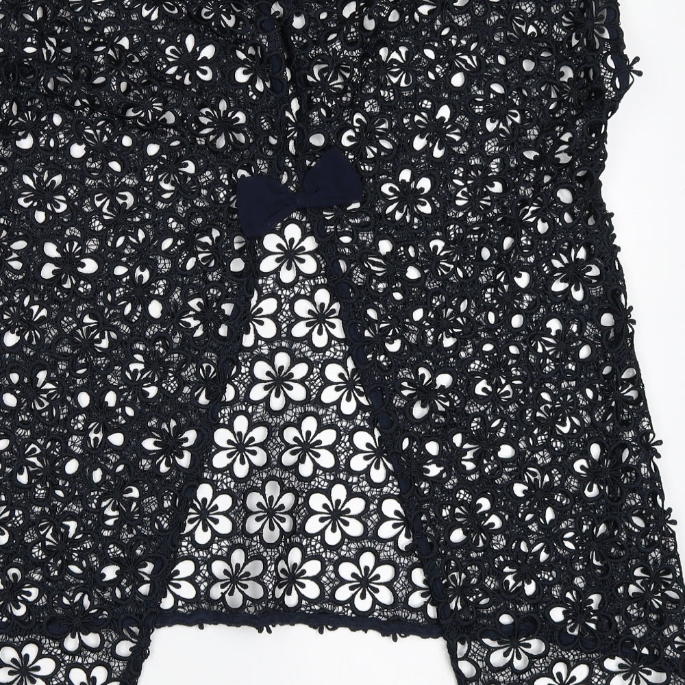 Womens UK Size 12 NEXT Blue Basic Blouse