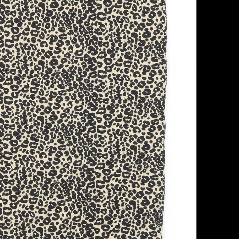 Joe Benbasset Womens Brown Animal Print Rayon Skort Set Size S