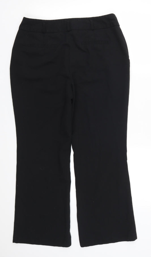 Womens UK Size 12 Dunnes Regular Fit Snow Pants Black Trousers