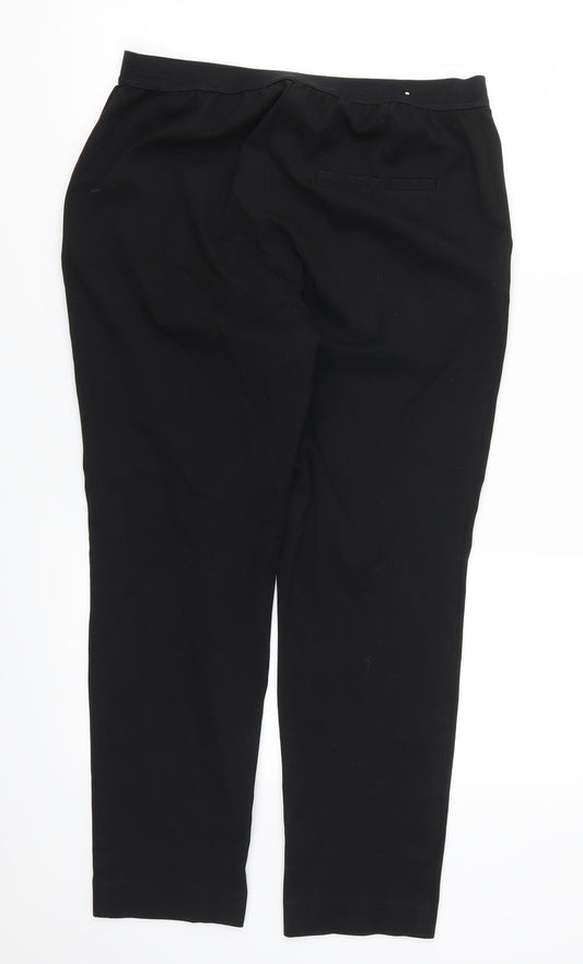 Womens UK Size 12 H&M Regular Fit Black Trousers