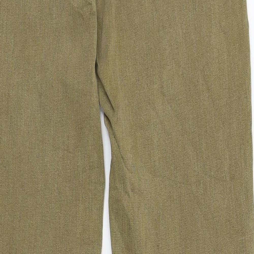 Womens UK Size 34 RESERVED Regular Fit Skinny Brown Jeans