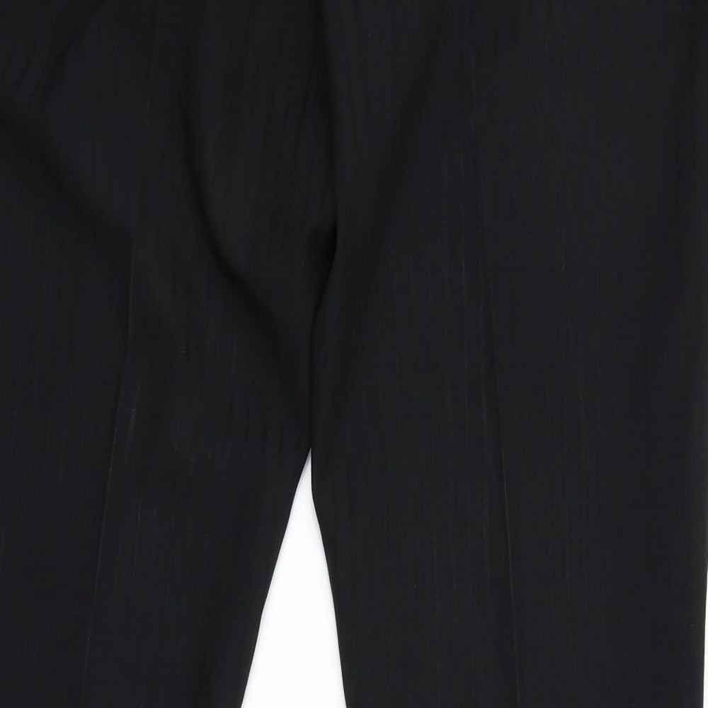 Womens UK Size 12 NL Collection Regular Fit Black Trousers