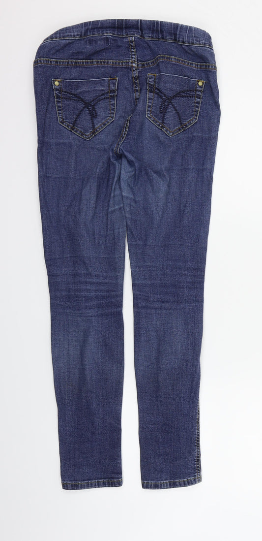 NEXT Womens Blue Straight Jeans Size 8 L27 in