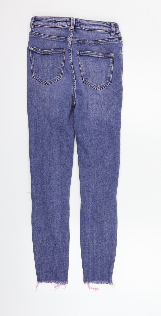 New Look Womens Blue Straight Jeans Size 10 L26 in