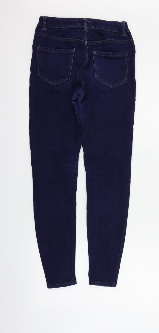 New Look Womens Blue Straight Jeans Size 4 L26 in