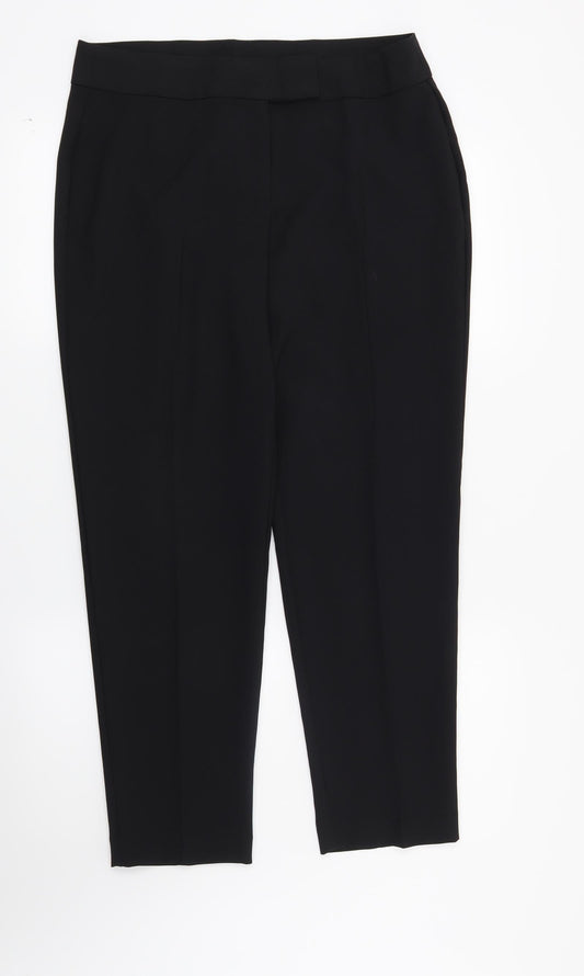 George Womens Black Trousers Size 12 L27 in