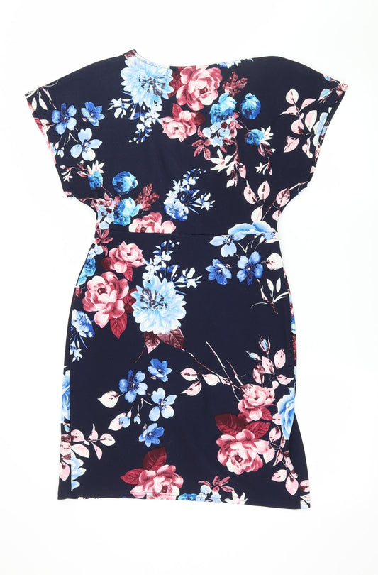 Mela London Womens Blue Jersey A-Line Size 10